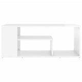 NNEVL Coffee Table High Gloss White 100x50x40 cm Chipboard