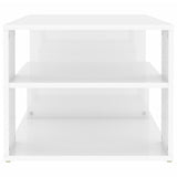 NNEVL Coffee Table High Gloss White 100x50x40 cm Chipboard