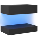 NNEVL Bedside Cabinet Grey 60x35 cm Chipboard