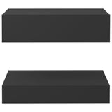 NNEVL Bedside Cabinet Grey 60x35 cm Chipboard