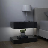 NNEVL Bedside Cabinets 2 pcs Grey 60x35 cm Chipboard