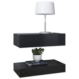 NNEVL Bedside Cabinets 2 pcs Grey 60x35 cm Chipboard