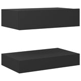 NNEVL Bedside Cabinets 2 pcs Grey 60x35 cm Chipboard