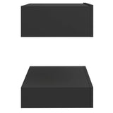 NNEVL Bedside Cabinets 2 pcs Grey 60x35 cm Chipboard