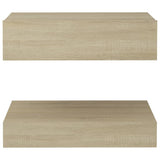 NNEVL Bedside Cabinet Sonoma Oak 60x35 cm Chipboard
