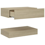 NNEVL Bedside Cabinet Sonoma Oak 60x35 cm Chipboard