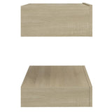 NNEVL Bedside Cabinets 2 pcs Sonoma Oak 60x35 cm Chipboard
