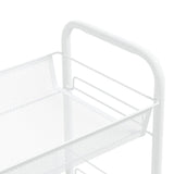 NNEVL 4-Tier Kitchen Trolley White 46x26x85 cm Iron