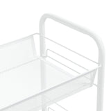 NNEVL 5-Tier Kitchen Trolley White 46x26x105 cm Iron