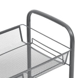 NNEVL 5-Tier Kitchen Trolley Grey 46x26x105 cm Iron