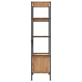NNEVL 5-Tier Shelving Unit with Cabinet 80x40x163 cm Steel and Engineered Wood