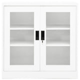 NNEVL Office Cabinet White 90x40x90 cm Steel