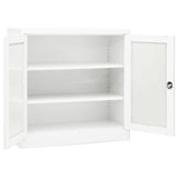 NNEVL Office Cabinet White 90x40x90 cm Steel