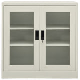 NNEVL Office Cabinet Light Grey 90x40x90 cm Steel