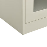 NNEVL Office Cabinet Light Grey 90x40x90 cm Steel