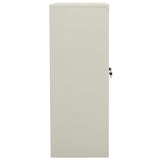 NNEVL Office Cabinet Light Grey 90x40x105 cm Steel