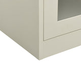 NNEVL Office Cabinet Light Grey 90x40x105 cm Steel