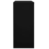 NNEVL Office Cabinet with Sliding Door Black 90x40x90 cm Steel