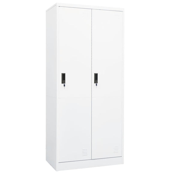 NNEVL Wardrobe White 80x50x180 cm Steel