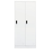 NNEVL Wardrobe White 80x50x180 cm Steel