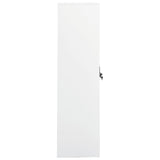 NNEVL Wardrobe White 80x50x180 cm Steel