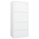 NNEVL Wardrobe White 80x50x180 cm Steel