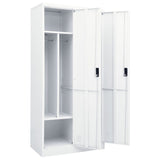 NNEVL Wardrobe White 80x50x180 cm Steel