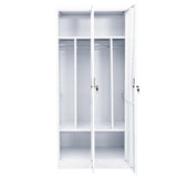 NNEVL Wardrobe White 80x50x180 cm Steel