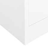 NNEVL Wardrobe White 80x50x180 cm Steel