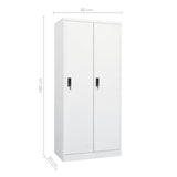 NNEVL Wardrobe White 80x50x180 cm Steel