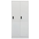 NNEVL Wardrobe Light Grey 80x50x180 cm Steel