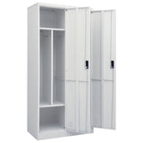 NNEVL Wardrobe Light Grey 80x50x180 cm Steel