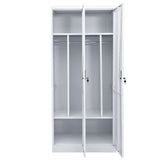 NNEVL Wardrobe Light Grey 80x50x180 cm Steel