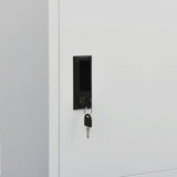 NNEVL Wardrobe Light Grey 80x50x180 cm Steel