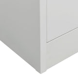 NNEVL Wardrobe Light Grey 80x50x180 cm Steel