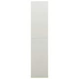 NNEVL Locker Cabinet Light Grey 90x40x180 cm Steel