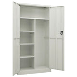 NNEVL Locker Cabinet Light Grey 90x40x180 cm Steel