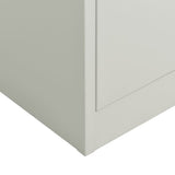 NNEVL Locker Cabinet Light Grey 90x40x180 cm Steel
