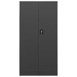 NNEVL Locker Cabinet Anthracite 90x40x180 cm Steel