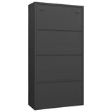 NNEVL Locker Cabinet Anthracite 90x40x180 cm Steel