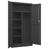 NNEVL Locker Cabinet Anthracite 90x40x180 cm Steel