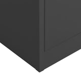 NNEVL Locker Cabinet Anthracite 90x40x180 cm Steel