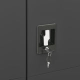 NNEVL Locker Cabinet Anthracite 90x40x180 cm Steel