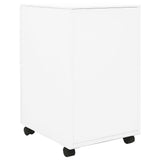 NNEVL Mobile File Cabinet White 39x45x67 cm Steel