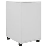 NNEVL Mobile File Cabinet Light Grey 39x45x67 cm Steel