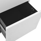 NNEVL Mobile File Cabinet Light Grey 39x45x67 cm Steel