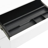 NNEVL Mobile File Cabinet White 39x45x60 cm Steel