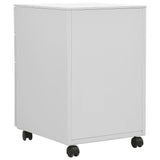 NNEVL Mobile File Cabinet Light Grey 39x45x60 cm Steel