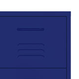 NNEVL Drawer Cabinet Navy Blue 80x35x101.5 cm Steel
