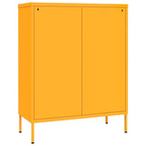 NNEVL Drawer Cabinet Mustard Yellow 80x35x101.5 cm Steel